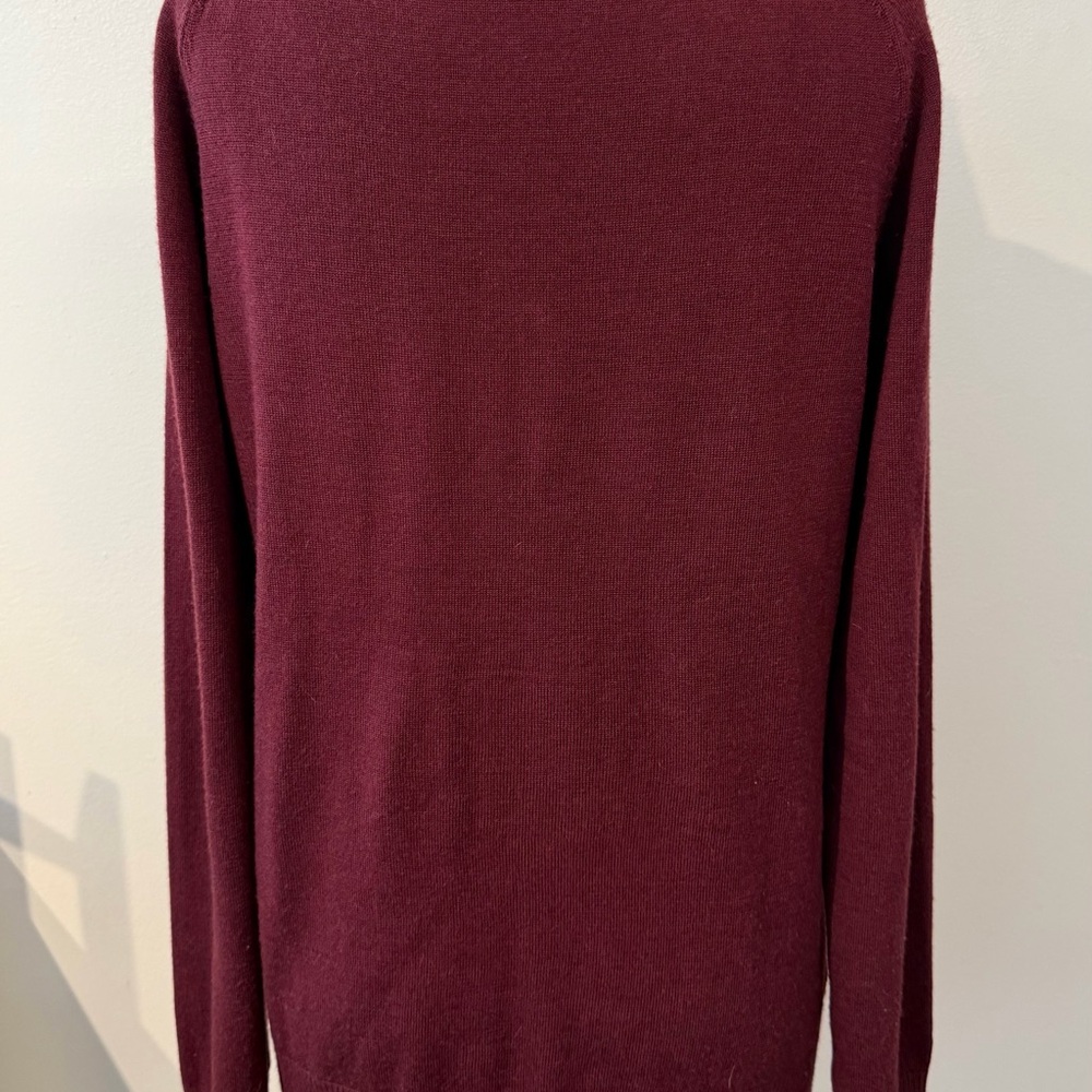 Fjallraven Women's V-Neck Maroon Sweater - Picture 5 of 7